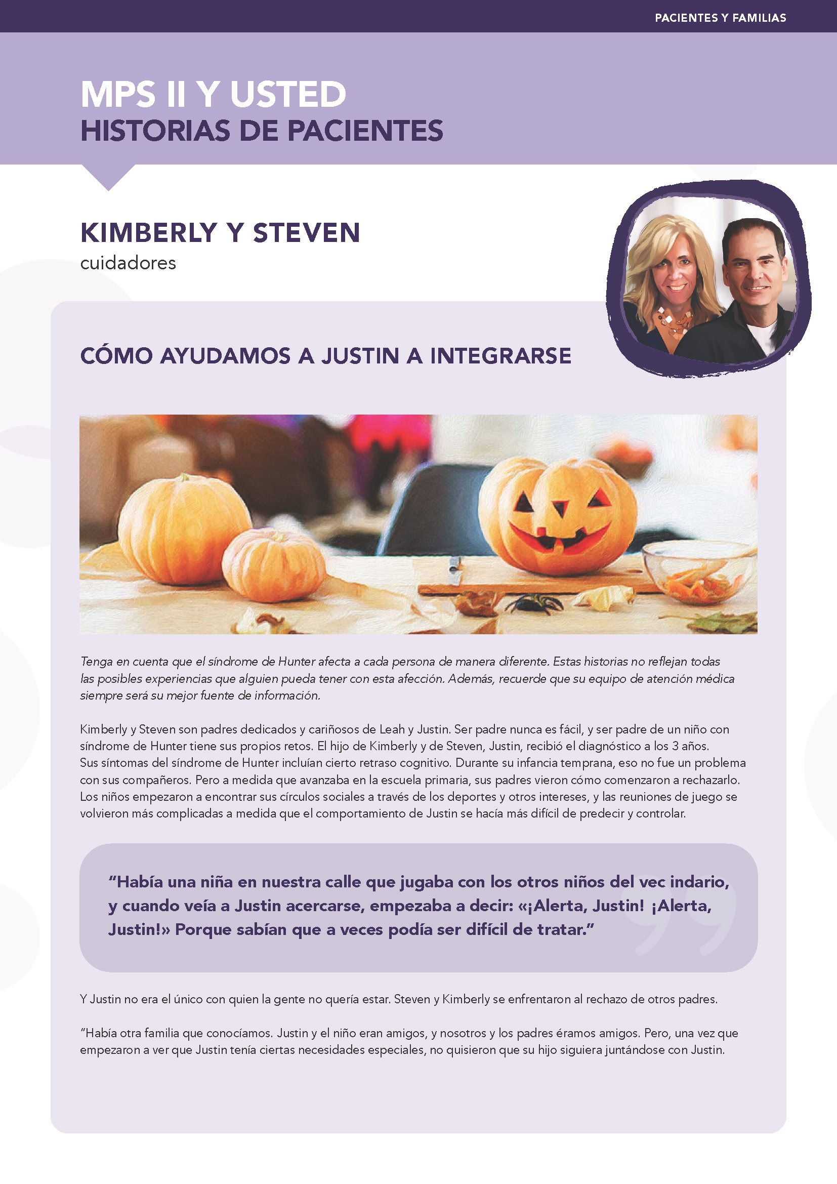 Historias de cuidadores: ayudar a Justin a integrarse