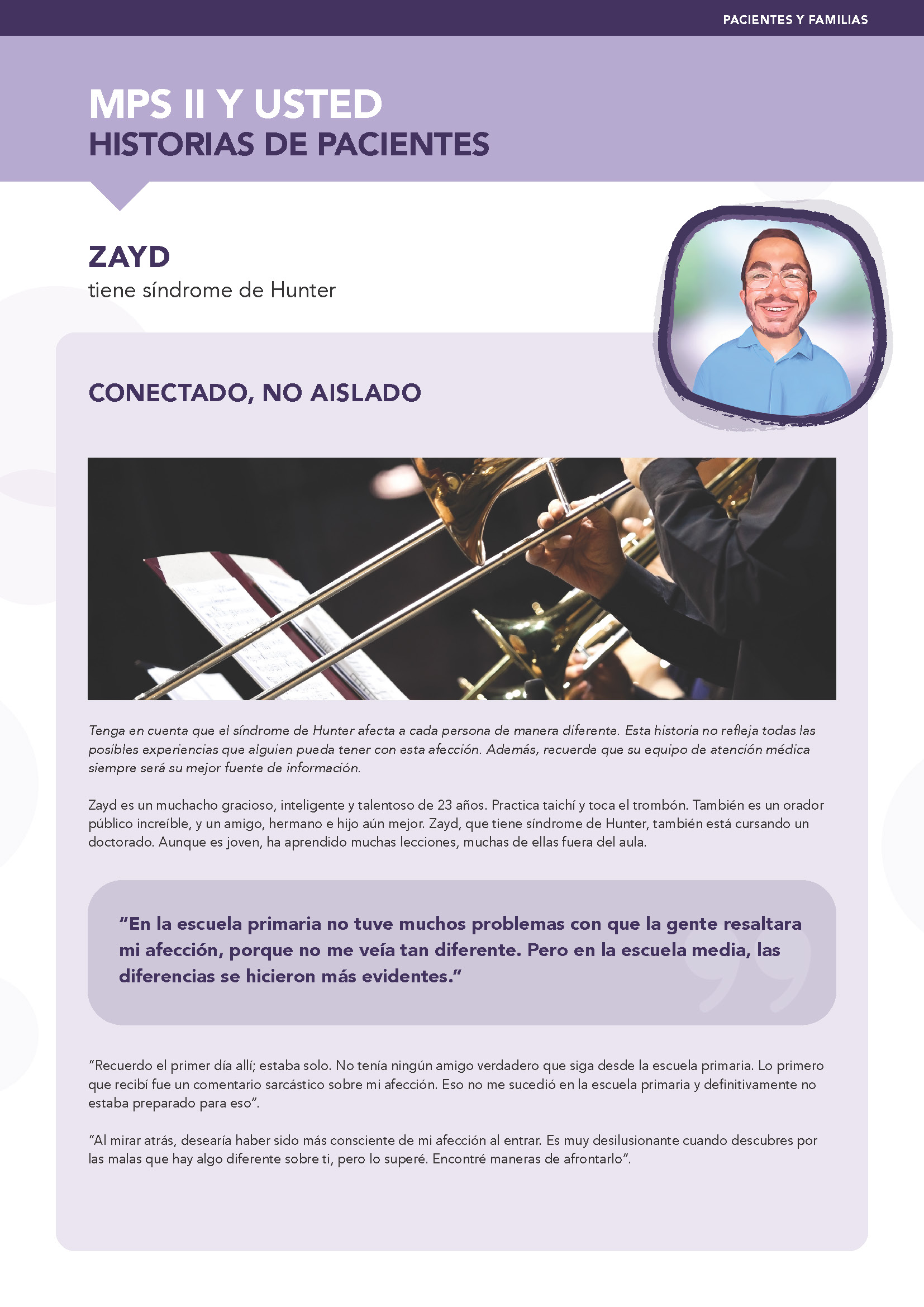 Historias de pacientes: conectado, no aislado