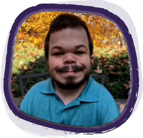 Kyle, a young man living with Hunter syndrome